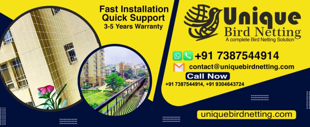 Pigeon net for balcony Pune 1 Installed Pigeon Net for Balcony Pune